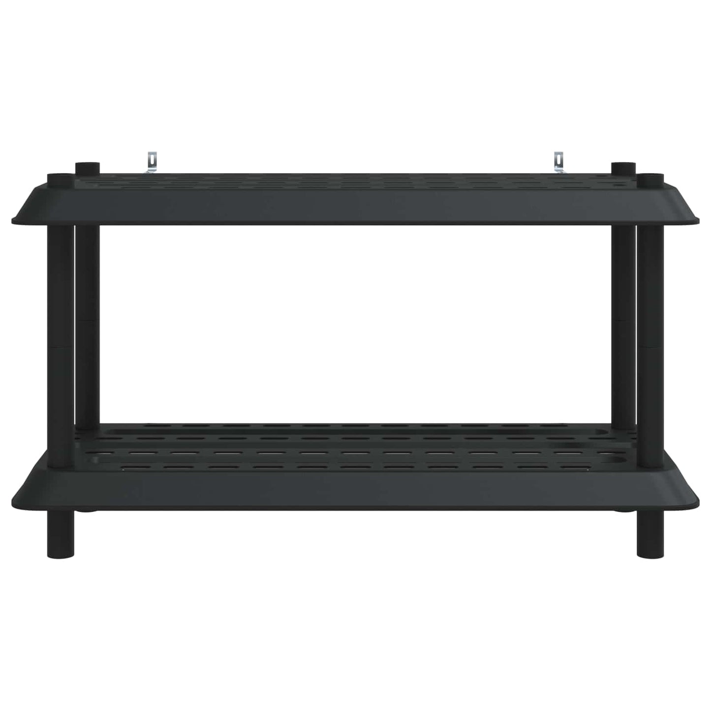Reol 2 niveauer 100 x 40 x 55,5 cm PP Antracit