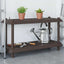 Reol 2 niveauer 100 x 40 x 55,5 cm PP Brun