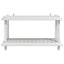 Reol 2 niveauer 100 x 40 x 55,5 cm PP Hvid