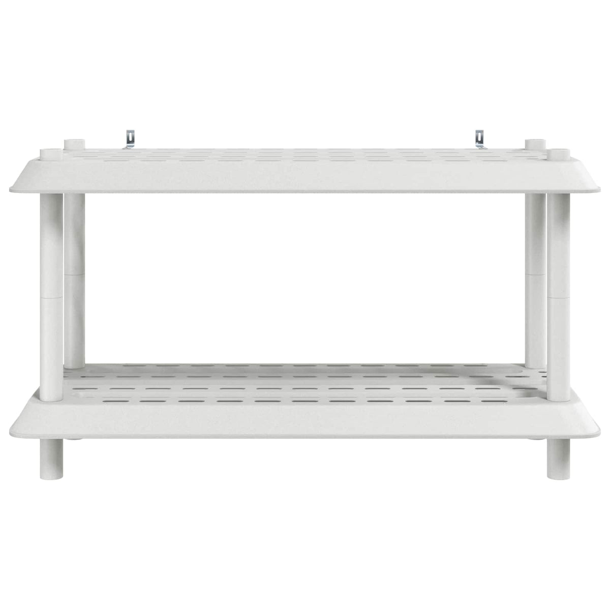 Reol 2 niveauer 100 x 40 x 55,5 cm PP Hvid