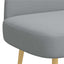 Polstret bænk med ryg Lysegrå 110 x 60 x 76 cm Polyester