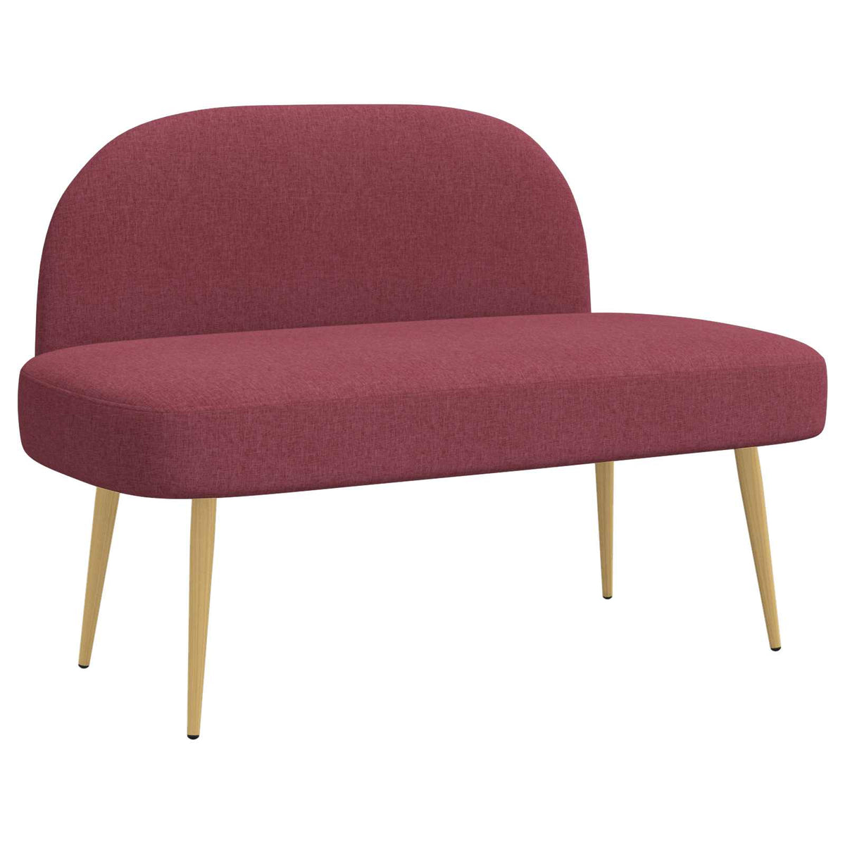 Polstret bænk med ryg Vinrød 110 x 60 x 76 cm