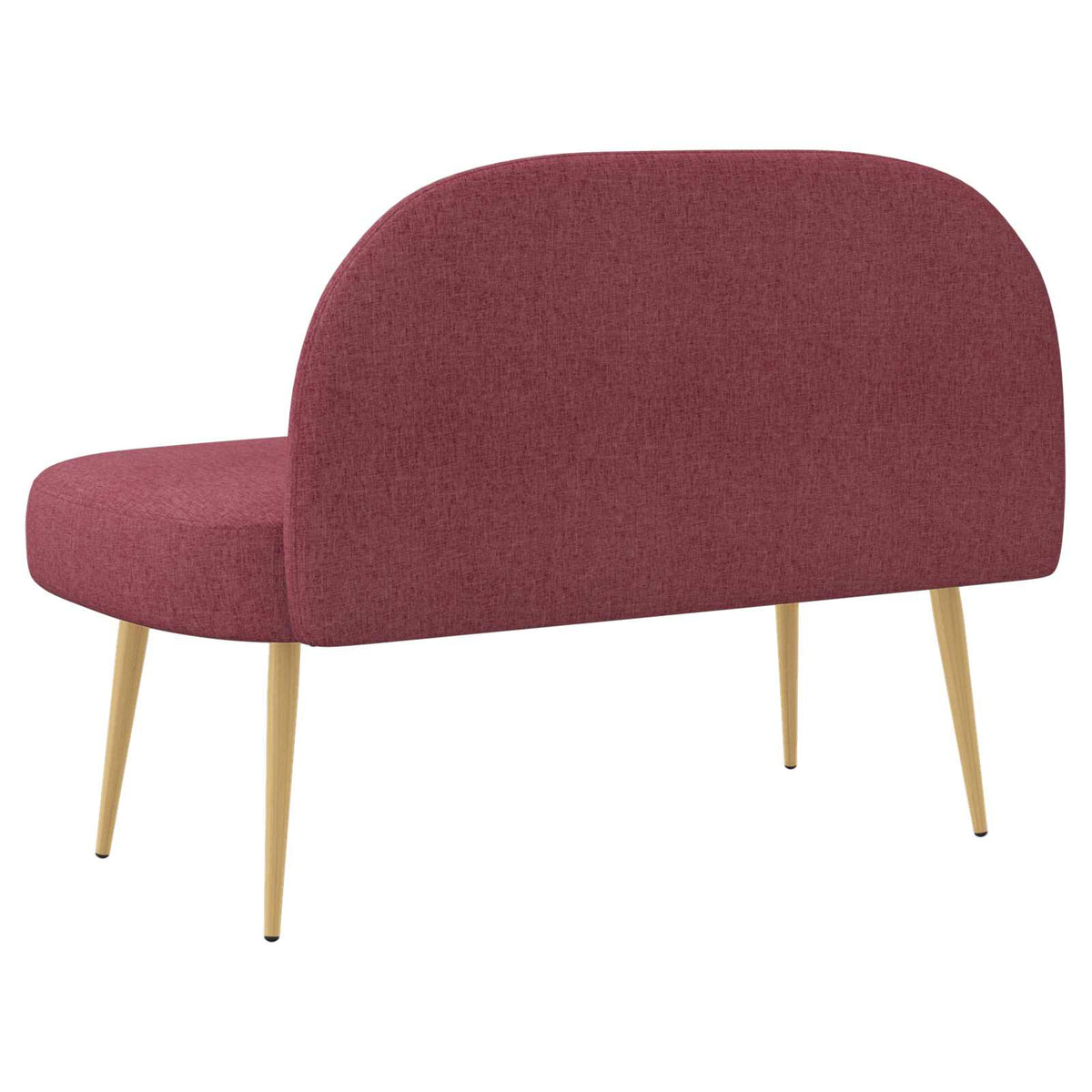 Polstret bænk med ryg Vinrød 110 x 60 x 76 cm