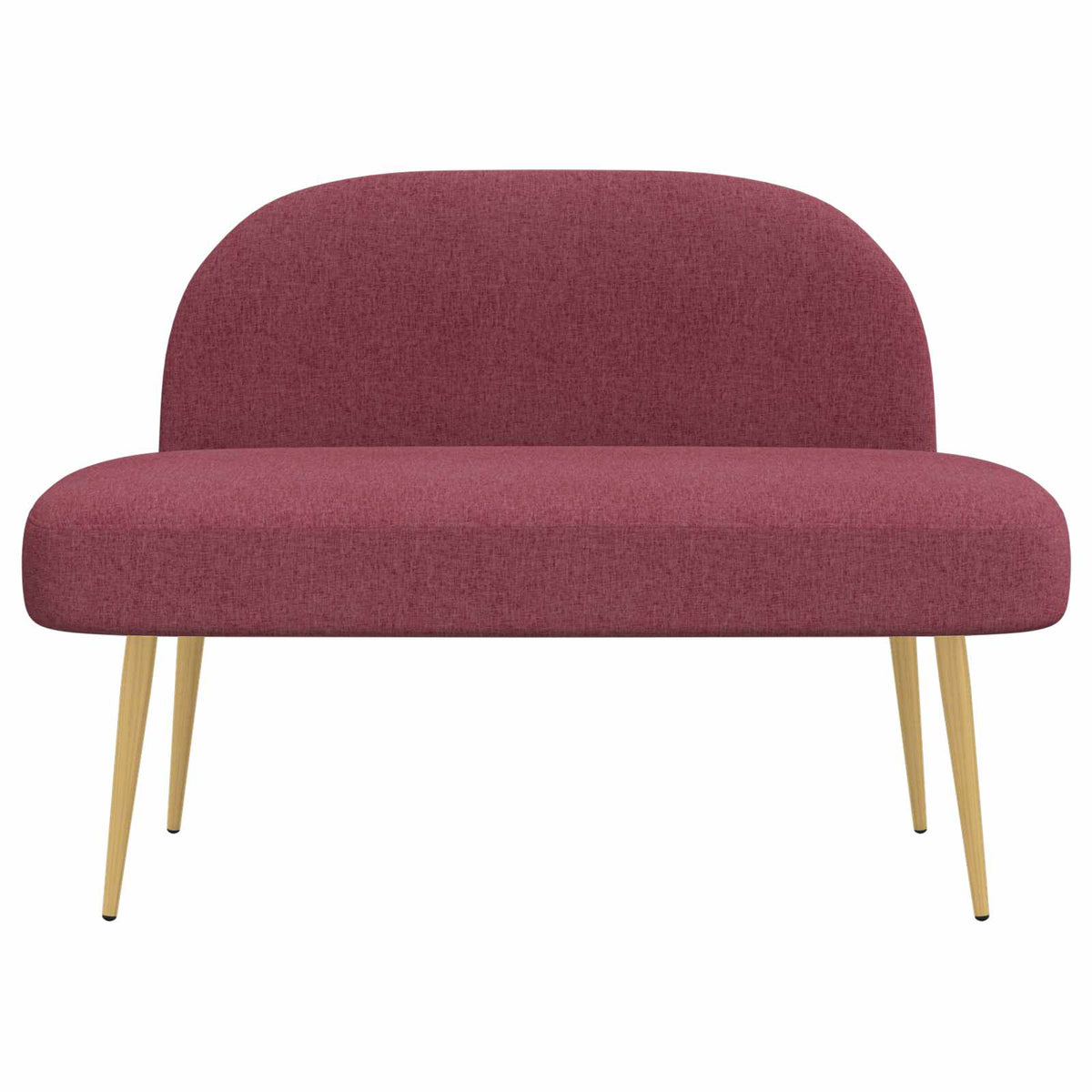 Polstret bænk med ryg Vinrød 110 x 60 x 76 cm