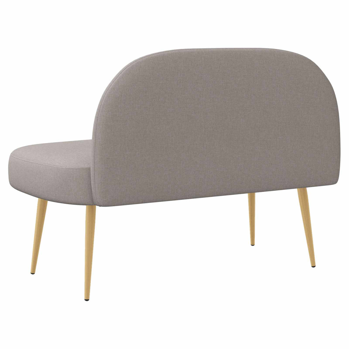 Polstret bænk med ryg Gråbrun 110 x 60 x 76 cm