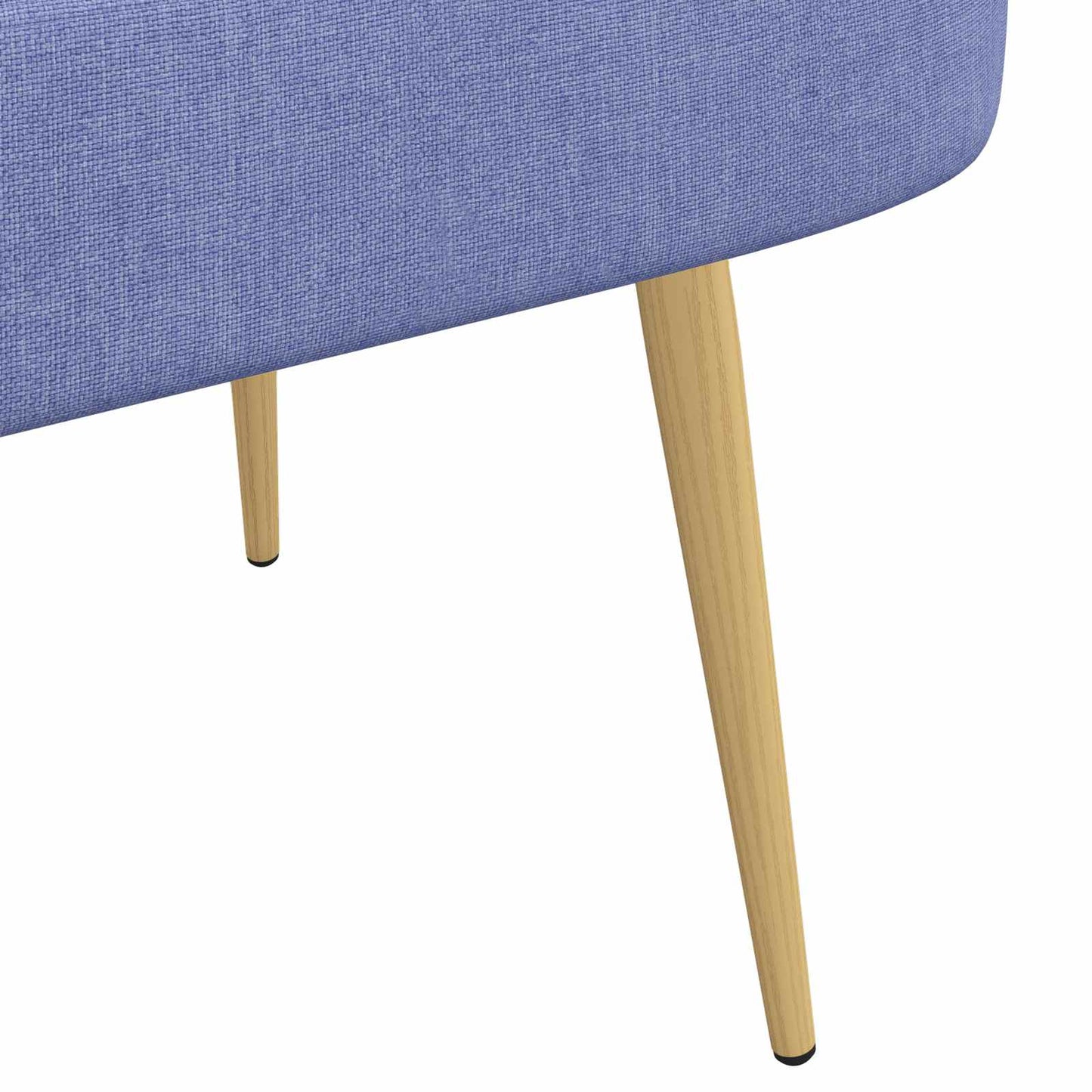 Polstret bænk med ryg Jeans Blå 110 x 60 x 76 cm