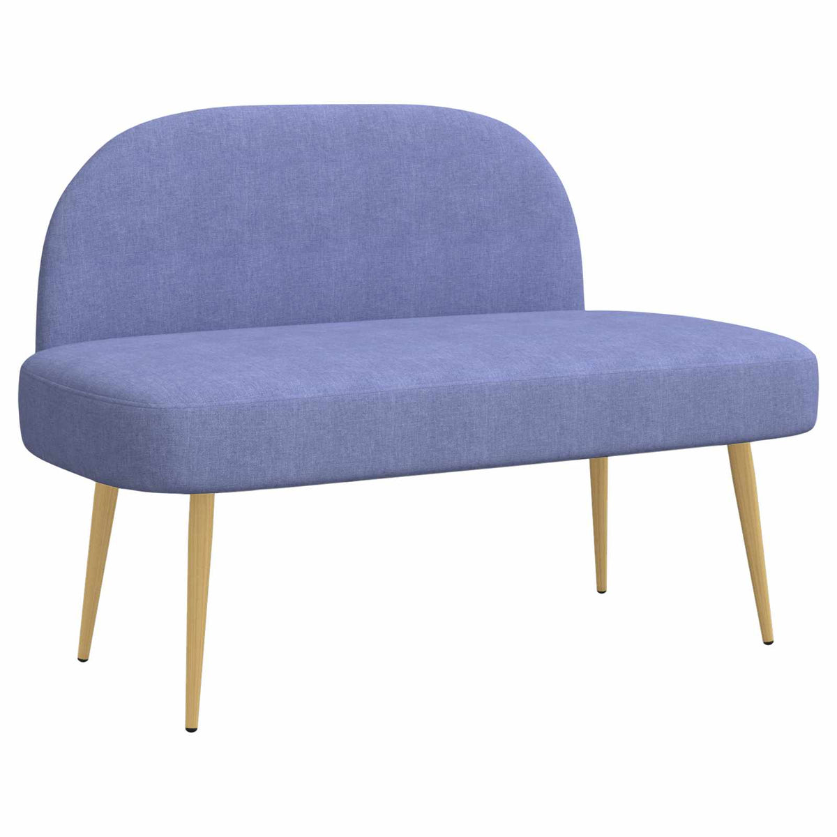 Polstret bænk med ryg Jeans Blå 110 x 60 x 76 cm