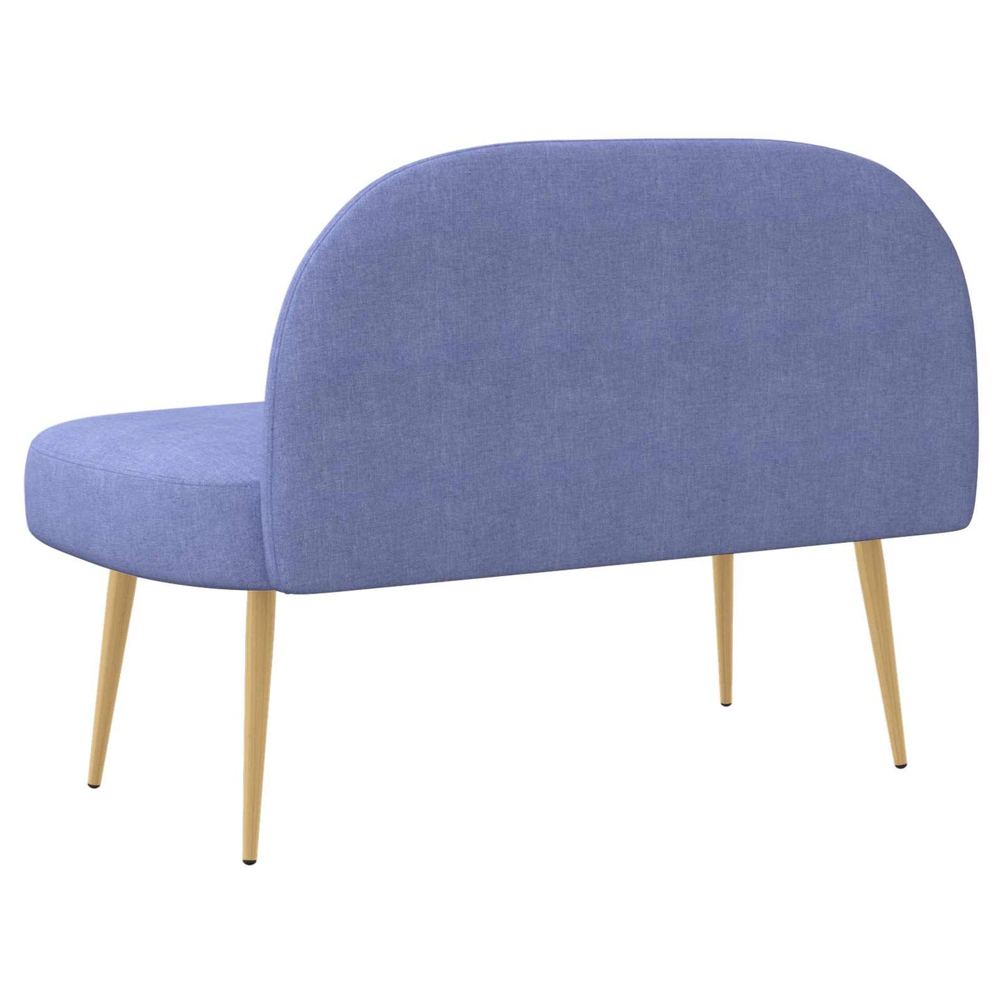 Polstret bænk med ryg Jeans Blå 110 x 60 x 76 cm