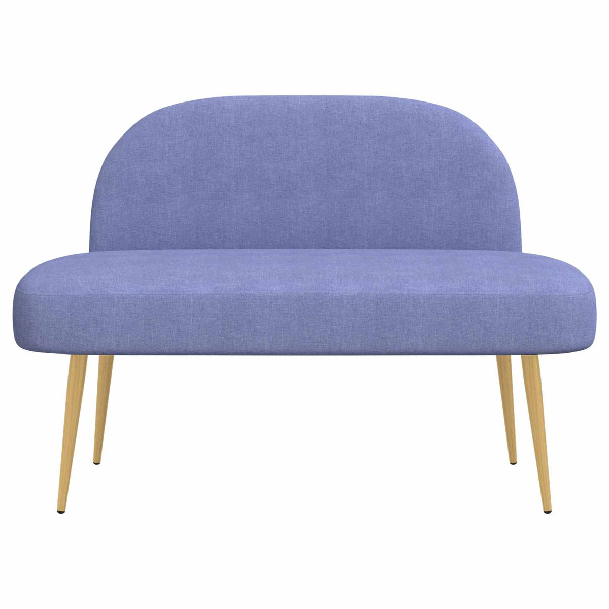 Polstret bænk med ryg Jeans Blå 110 x 60 x 76 cm