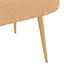 Polstret bænk med ryg Beige 110 x 60 x 76 cm Bouclé