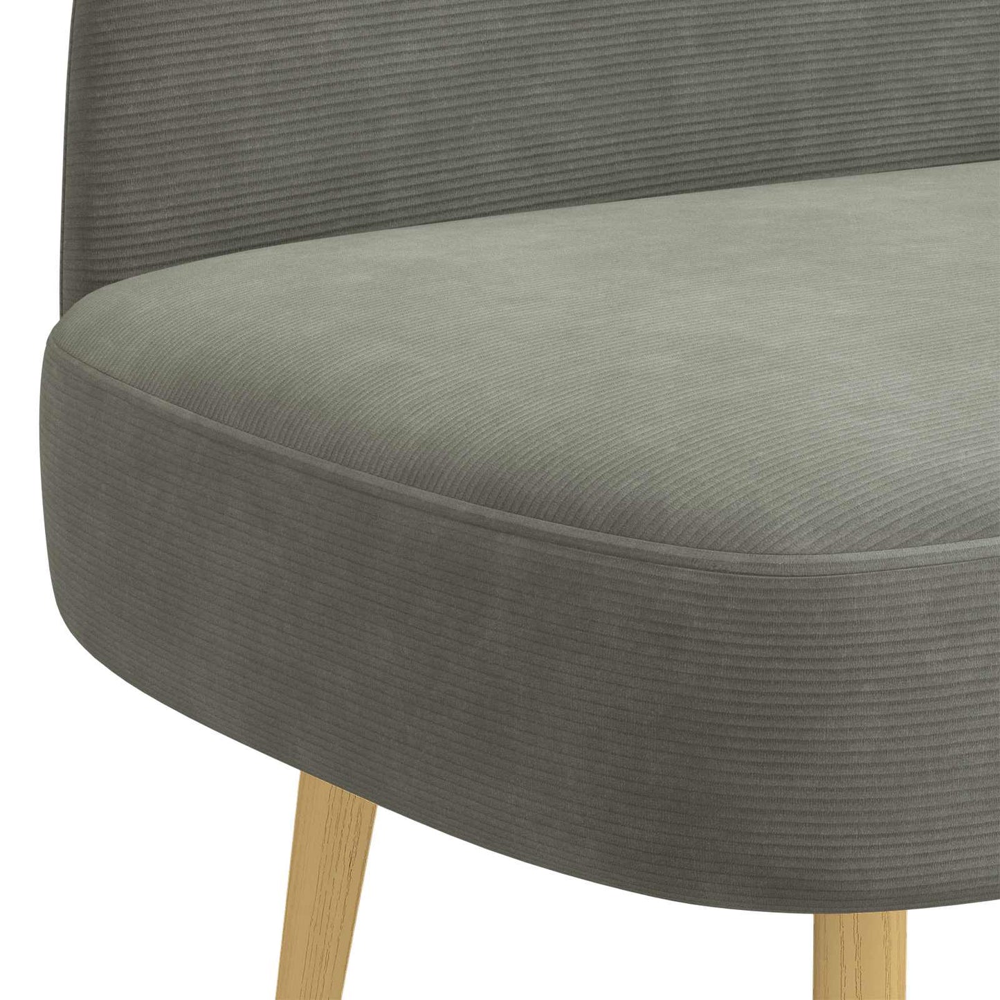 Polstret bænk med ryg Lysegrå 110 x 60 x 76 cm Velourstof