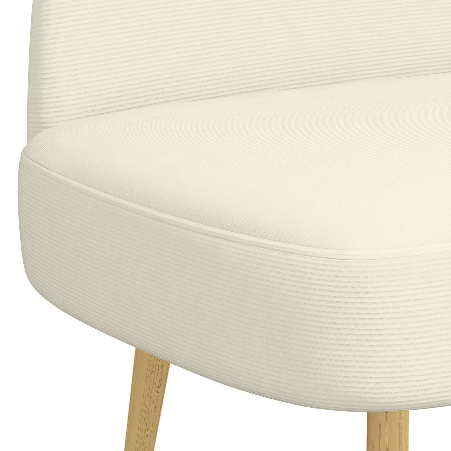 Polstret bænk med ryg Cremefarvet 110 x 60 x 76 cm Velourstof