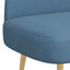 Polstret bænk med ryg Blå 110 x 60 x 76 cm Velourstof