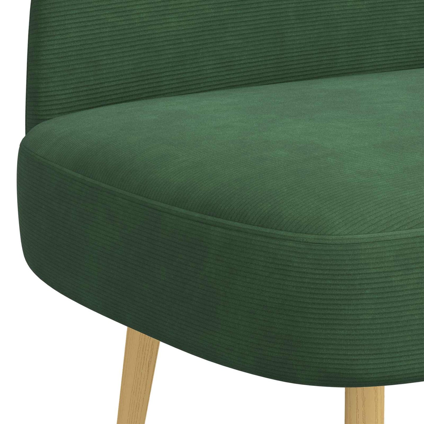 Polstret bænk med ryg Junglegrøn 110 x 60 x 76 cm Velourstof