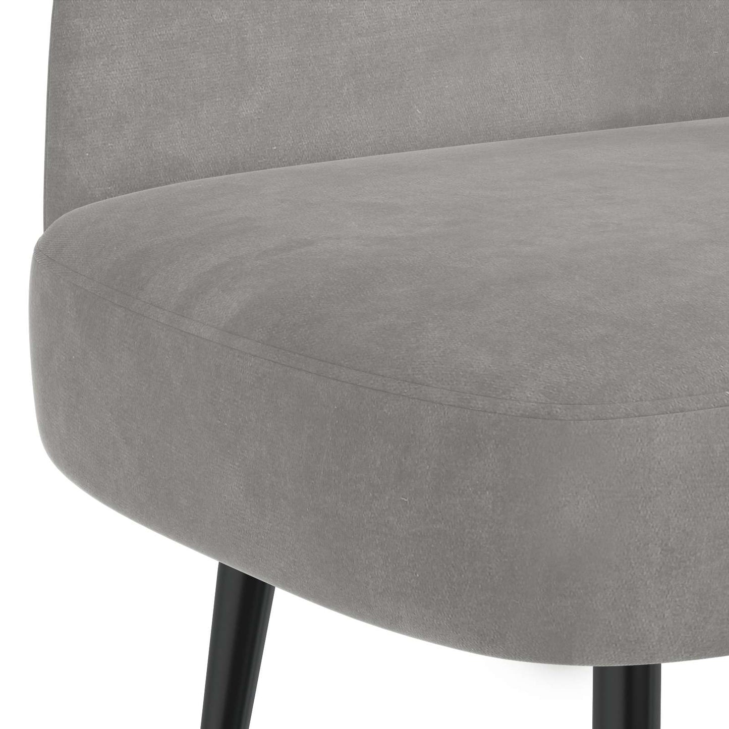 Polstret bænk med ryg Lysegrå 110 x 60 x 76 cm Fløjl