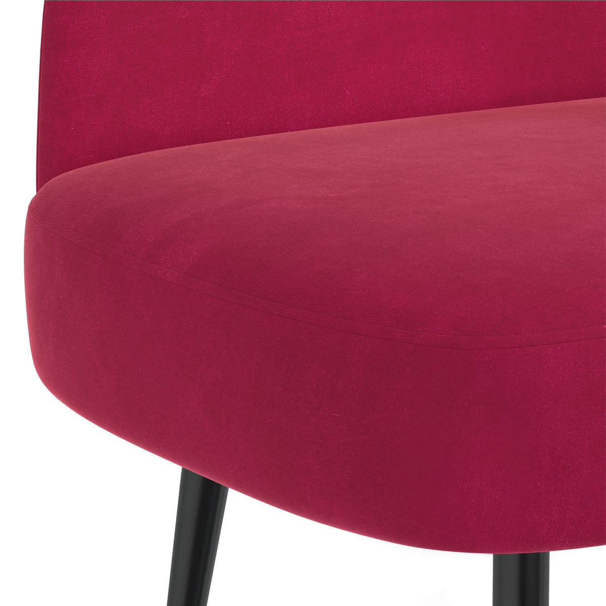 Polstret bænk med ryg Vinrød 110 x 60 x 76 cm Fløjl