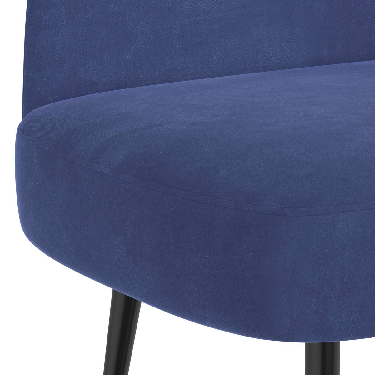 Polstret bænk med ryg Politi blå 110 x 60 x 76 cm Fløjl