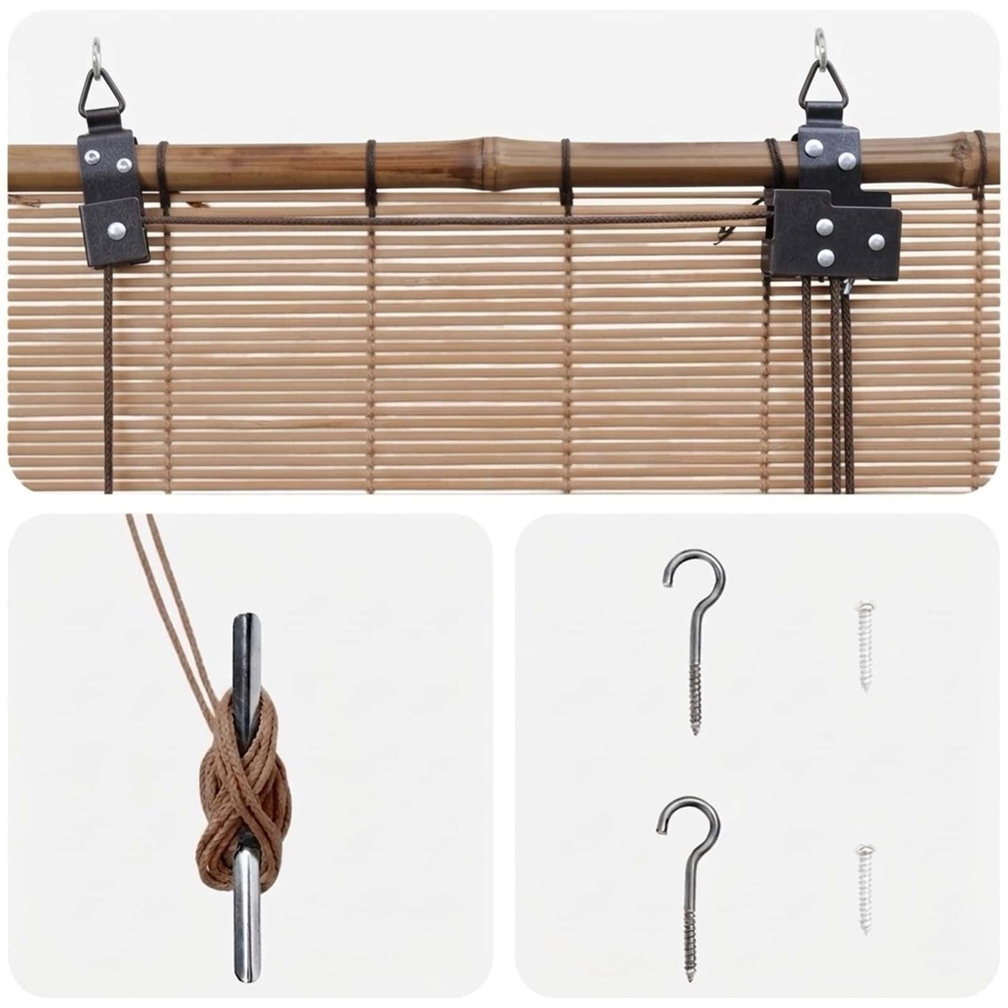 Rullegardin Brun 60 x 160 cm Bambus