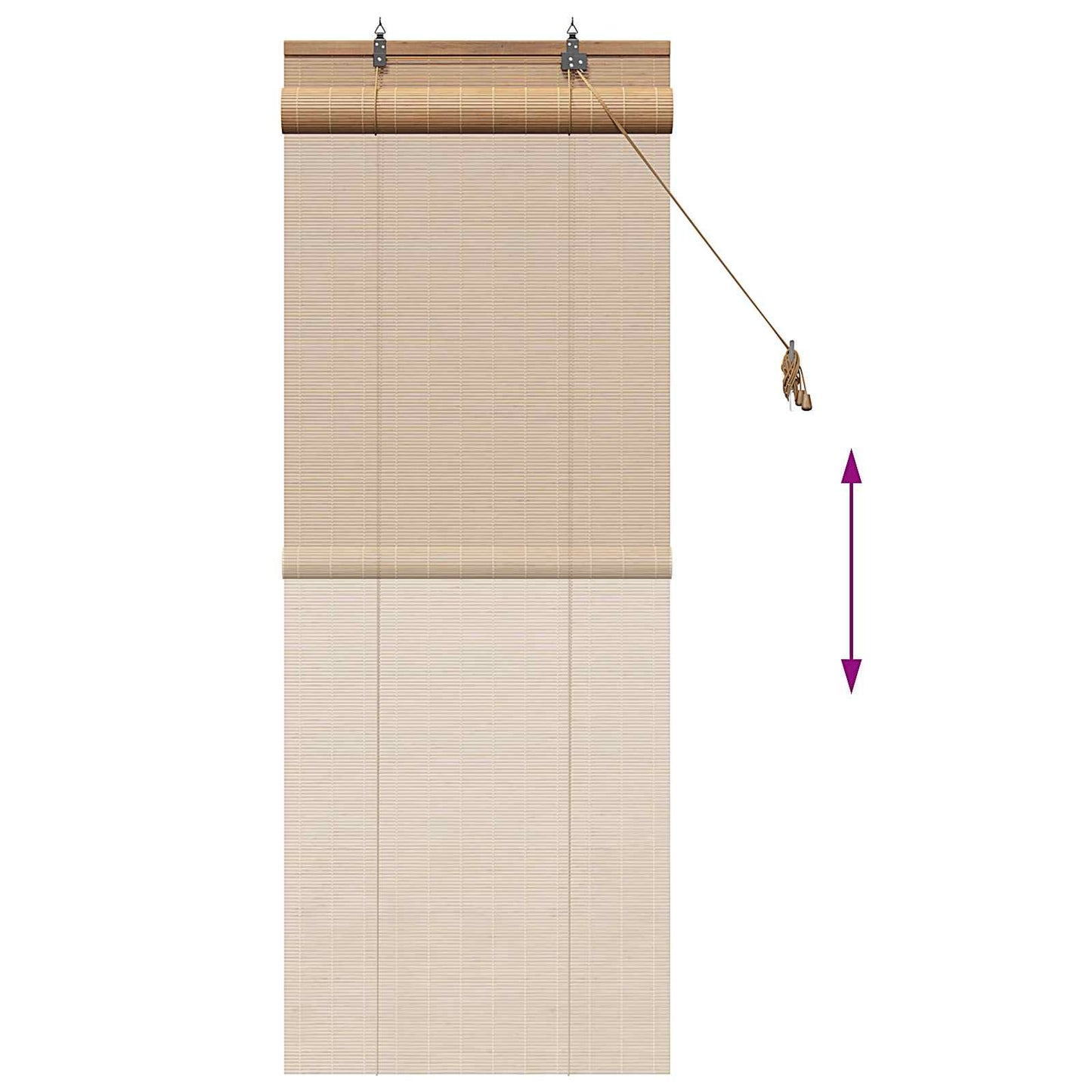 Rullegardin Brun 40 x 160 cm Bambus