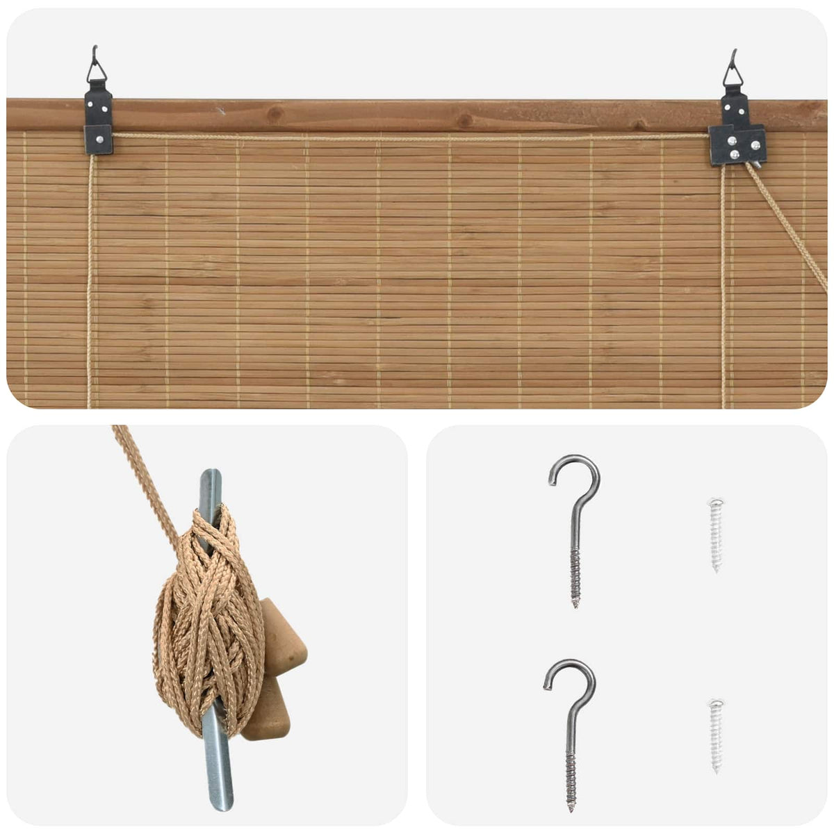 Rullegardin Brun 50 x 220 cm Bambus