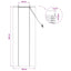 Rullegardin Naturlig og Brun 40 x 160 cm Bambus