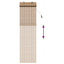 Rullegardin Naturlig og Brun 40 x 220 cm Bambus