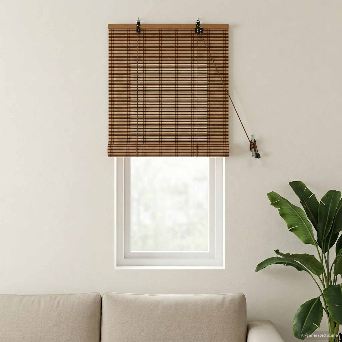 Rullegardin Brun 50 x 160 cm Bambus