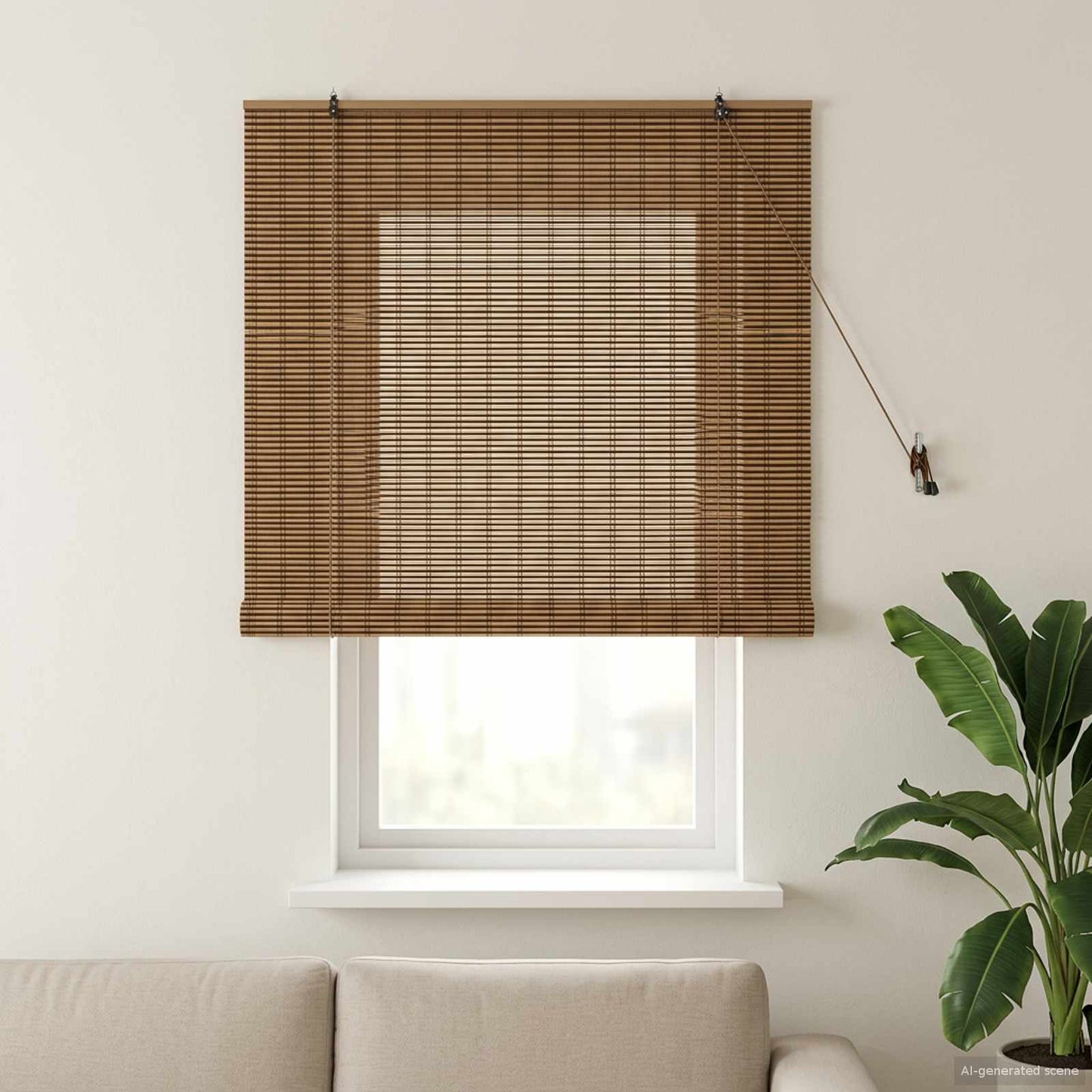 Rullegardin Brun 130 x 160 cm Bambus