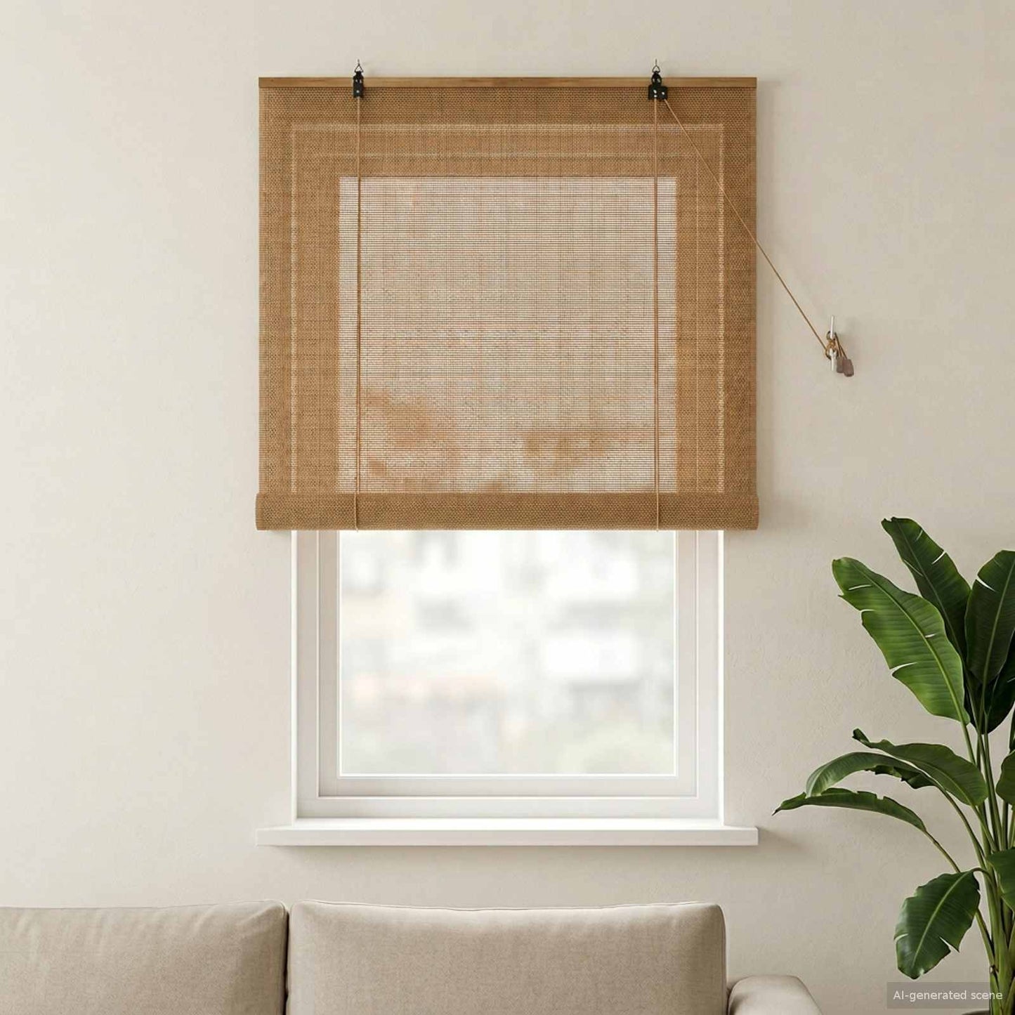 Rullegardin Brun 90 x 160 cm Bambus