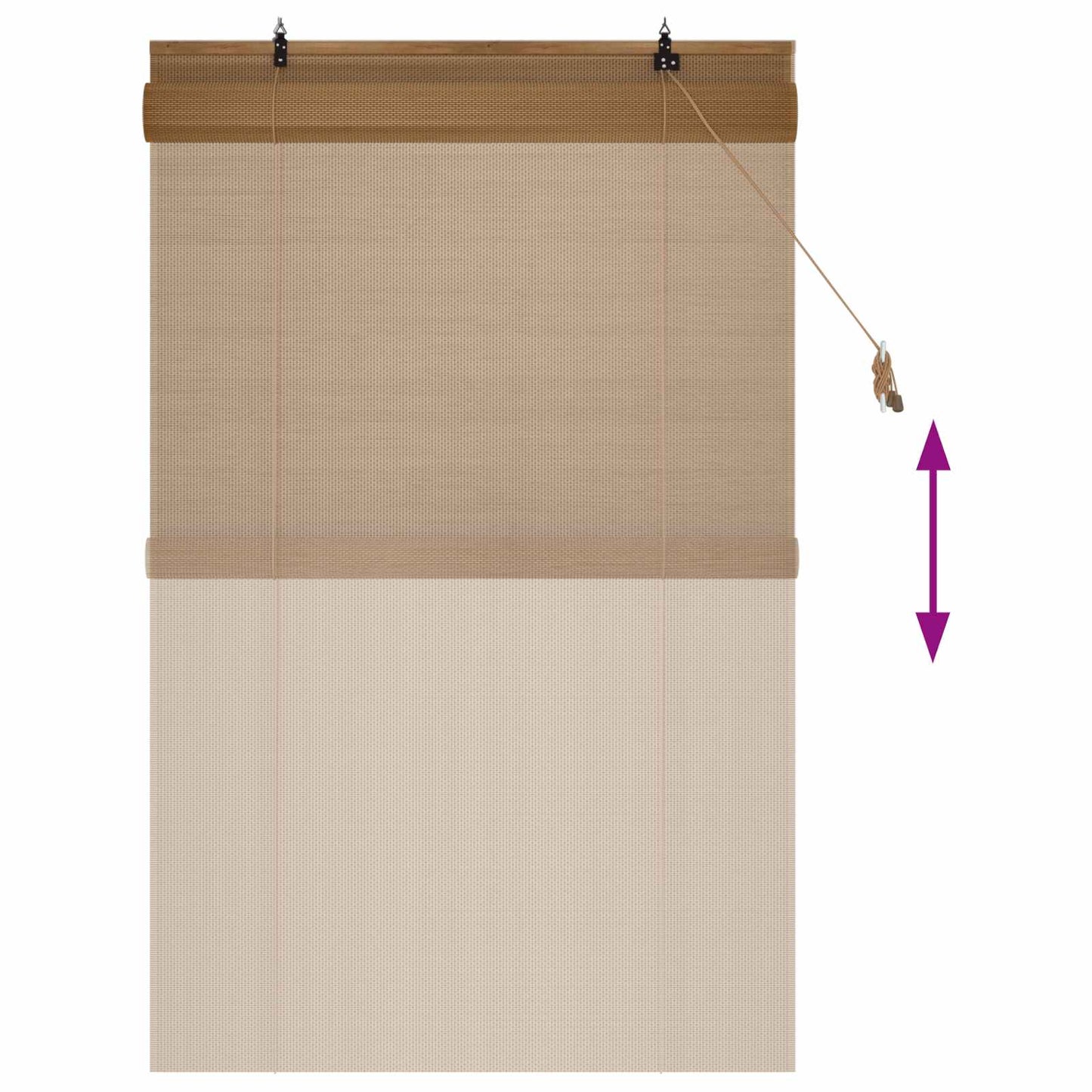 Rullegardin Brun 90 x 160 cm Bambus