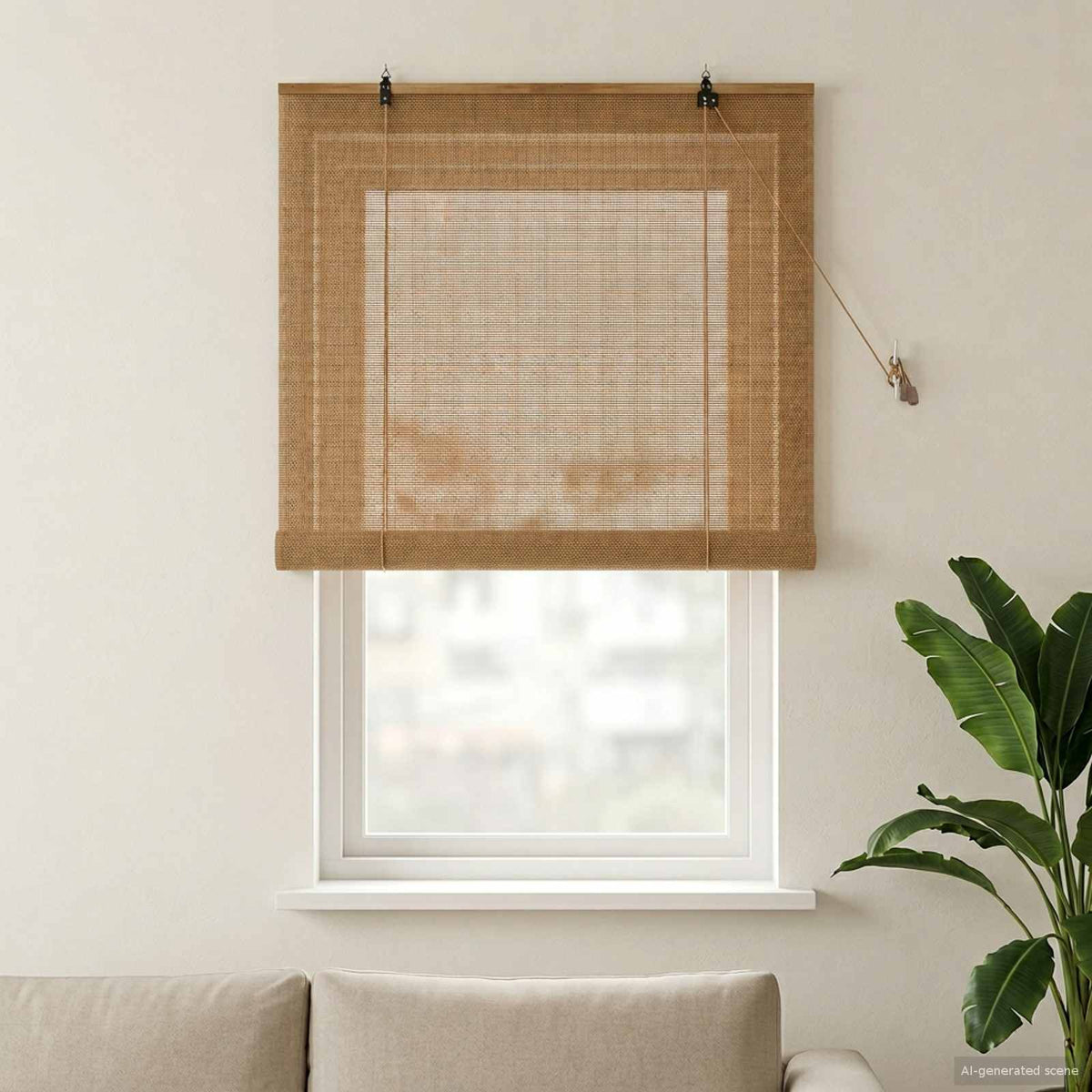Rullegardin Brun 100 x 160 cm Bambus