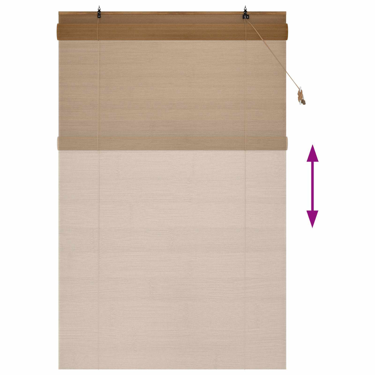 Rullegardin Brun 140 x 220 cm Bambus