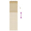 Rullegardin Naturfarvet 60 x 220 cm Bambus