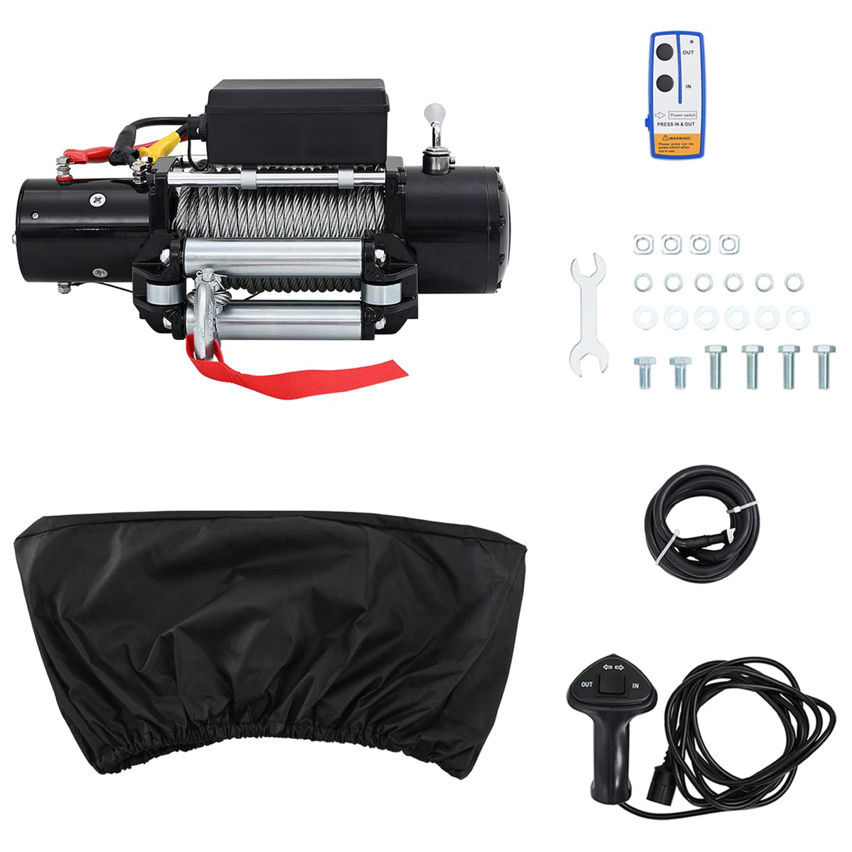 Elektrisk vinsch PVC Sort