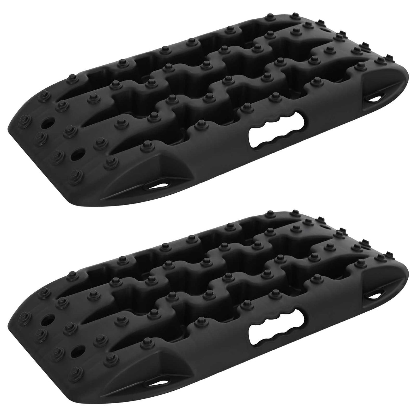 Traction Board 2 stk. Sort 57,5x30,5x5,5 cm Forstærket nylon