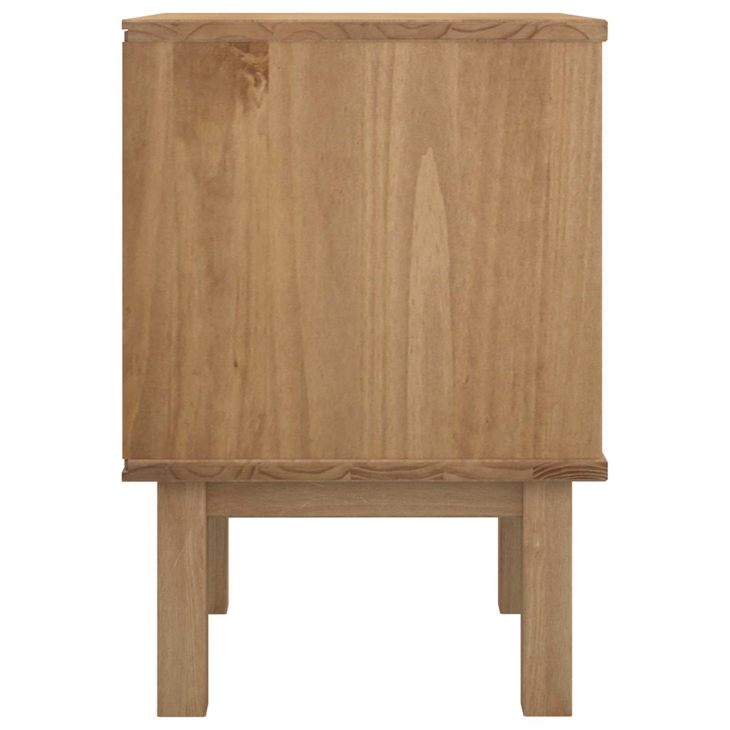 Sengebord OTTA Sort 45 x 39 x 57 cm Massivt fyrretræ