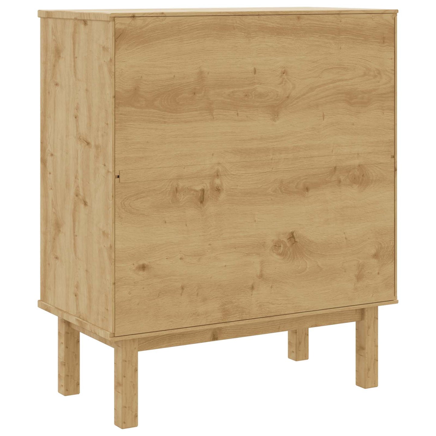 Skuffeskab OTTA Sort 76,5 x 39,5 x 90 cm Massivt fyrretræ