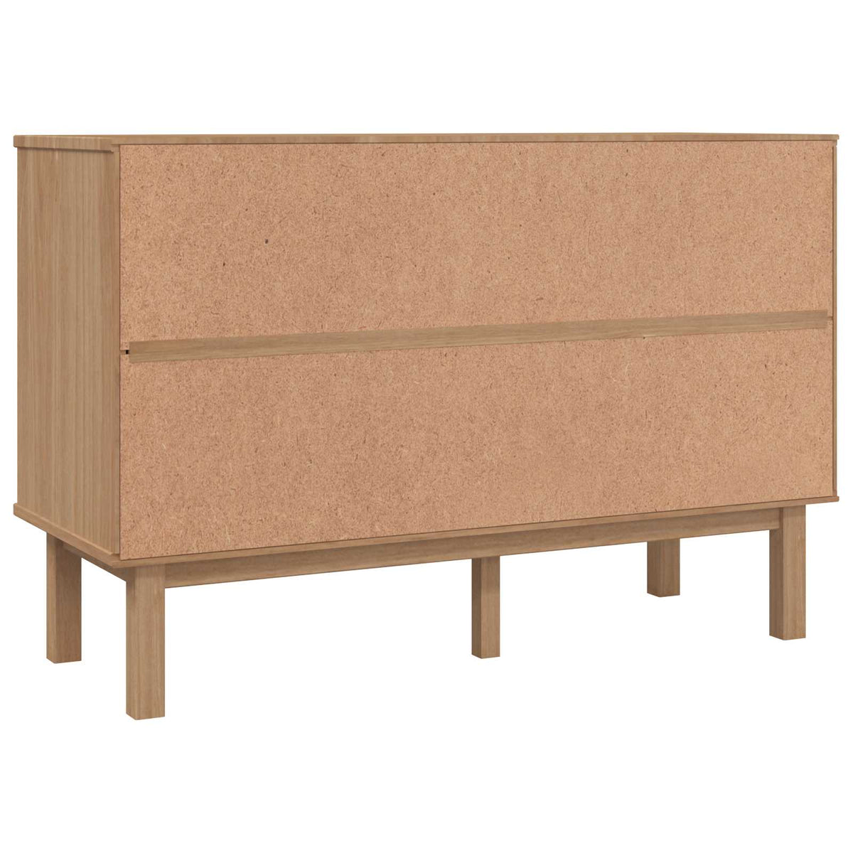 Skuffeskab OTTA Sort 111 x 43 x 73,5 cm Massivt fyrretræ