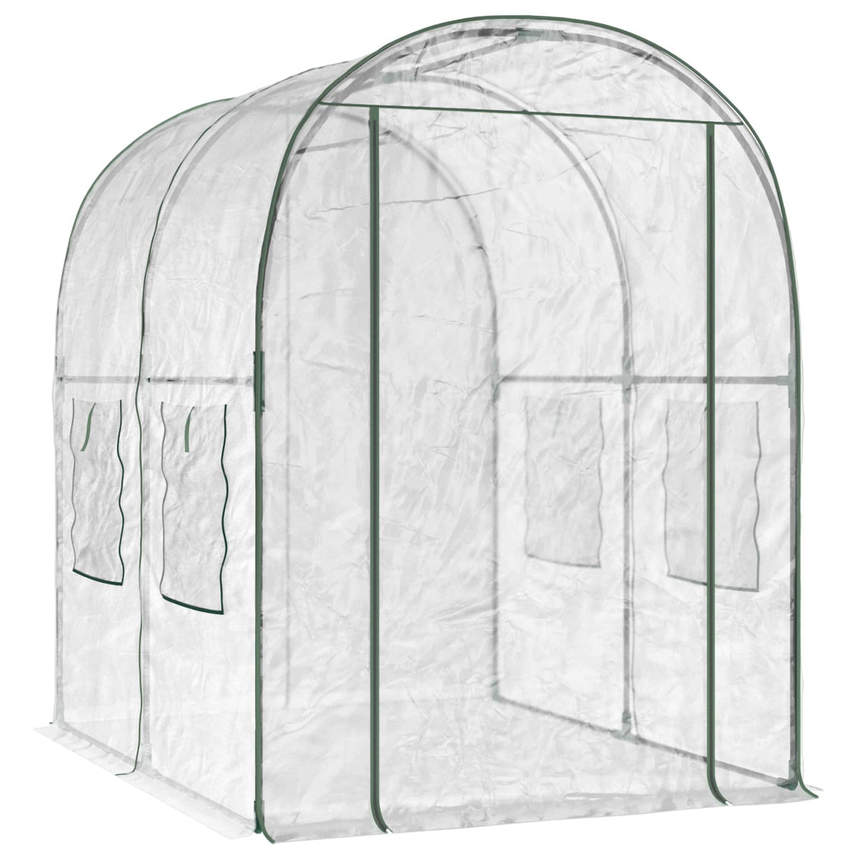 Drivhus med ramme 160 x 200 x 192,5 cm PVC Transparent