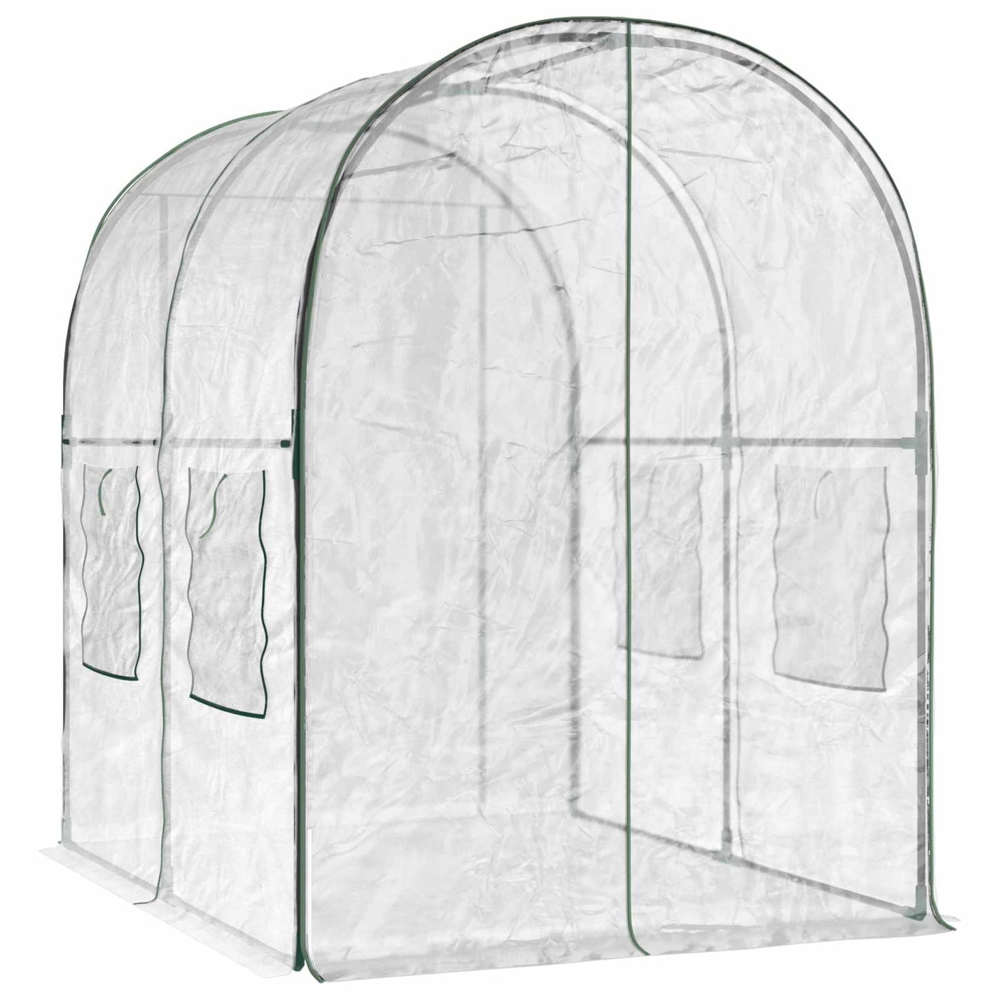 Drivhus med ramme 160 x 200 x 192,5 cm PVC Transparent