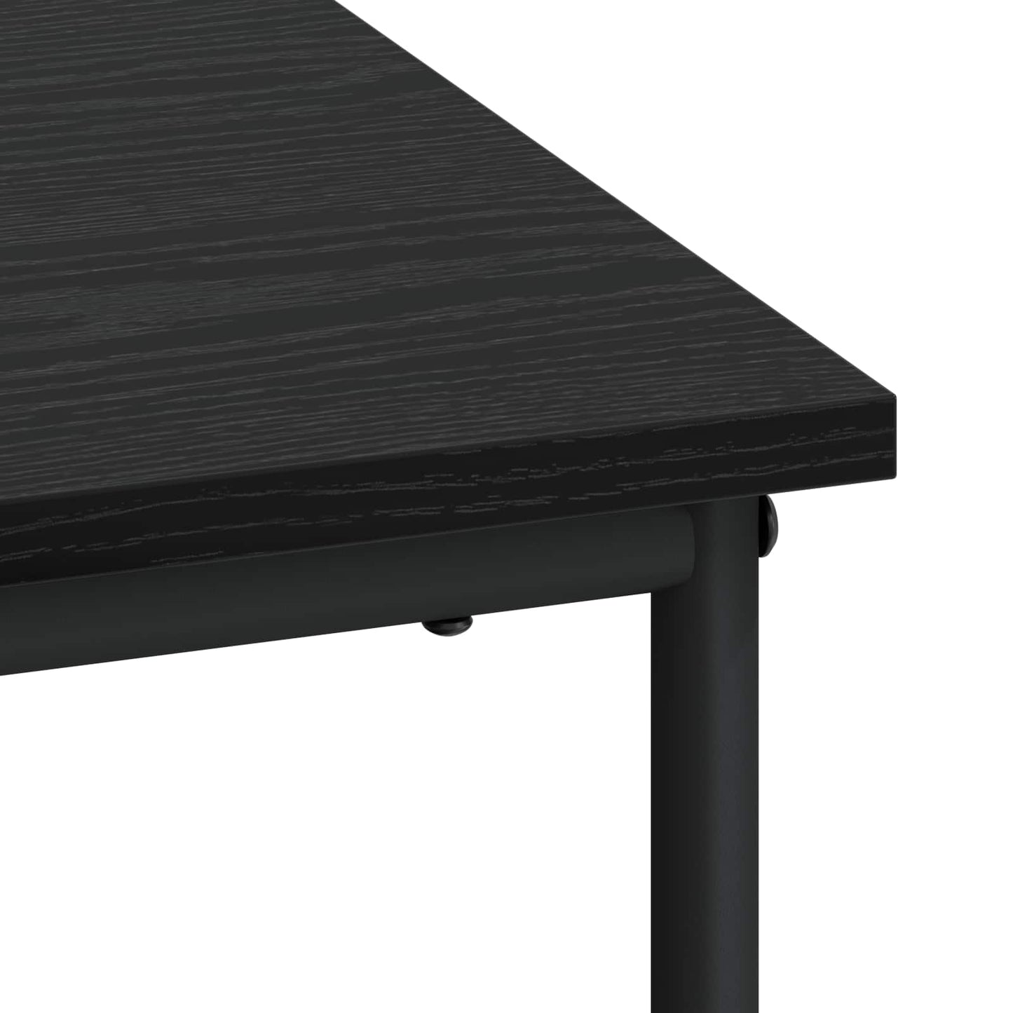 Skrivebord med opbevaring Sort eg 100 x 50 x 75 cm