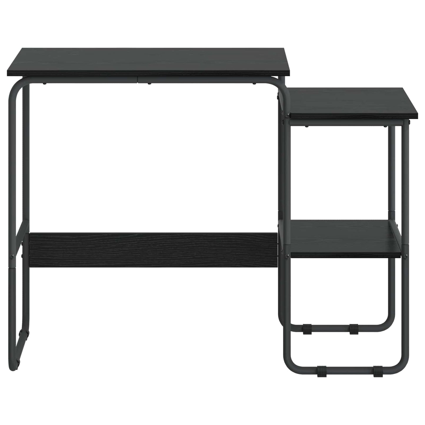 Skrivebord med opbevaring Sort eg 100 x 50 x 75 cm