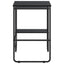 Skrivebord med opbevaring Sort eg 100 x 50 x 75 cm