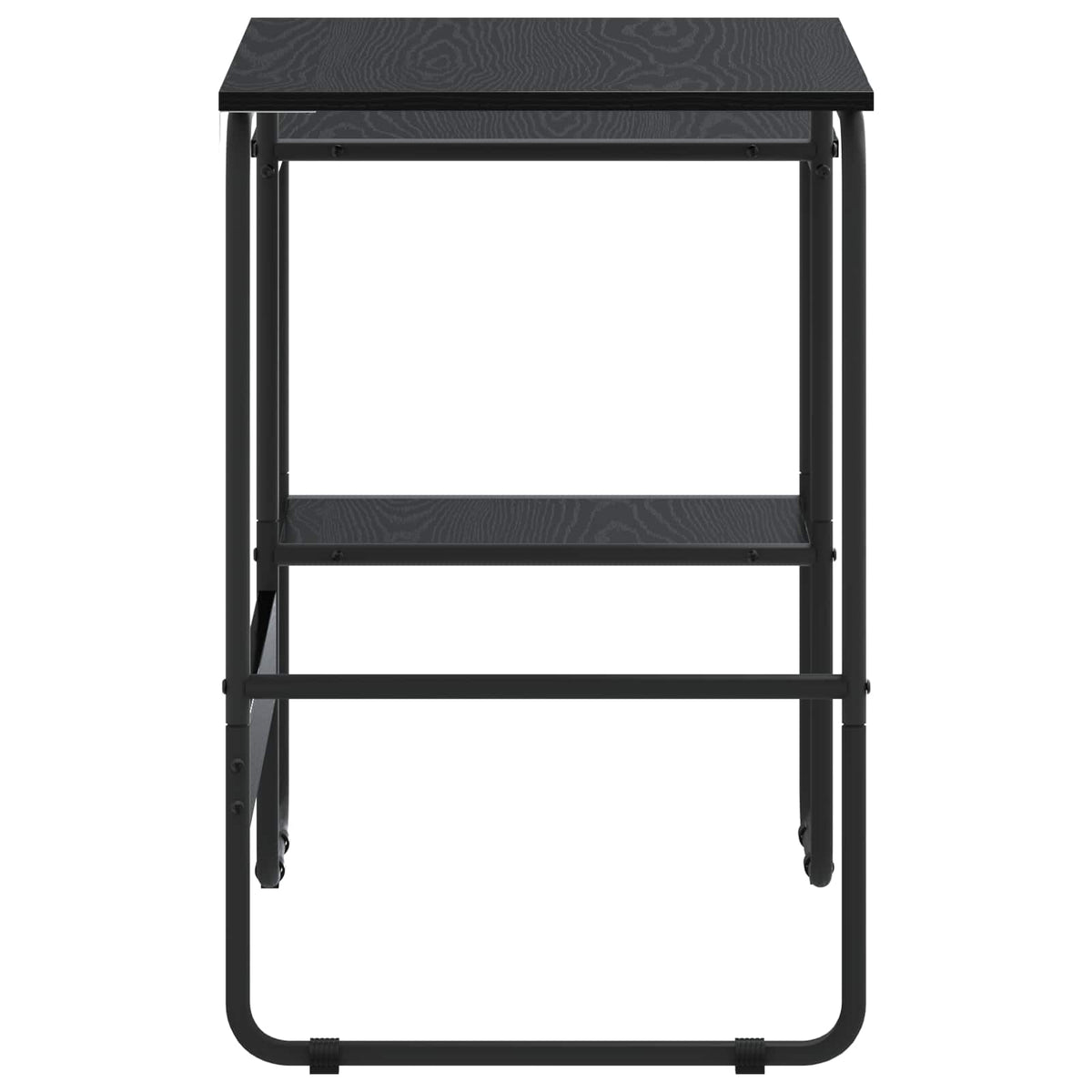 Skrivebord med opbevaring Sort eg 100 x 50 x 75 cm