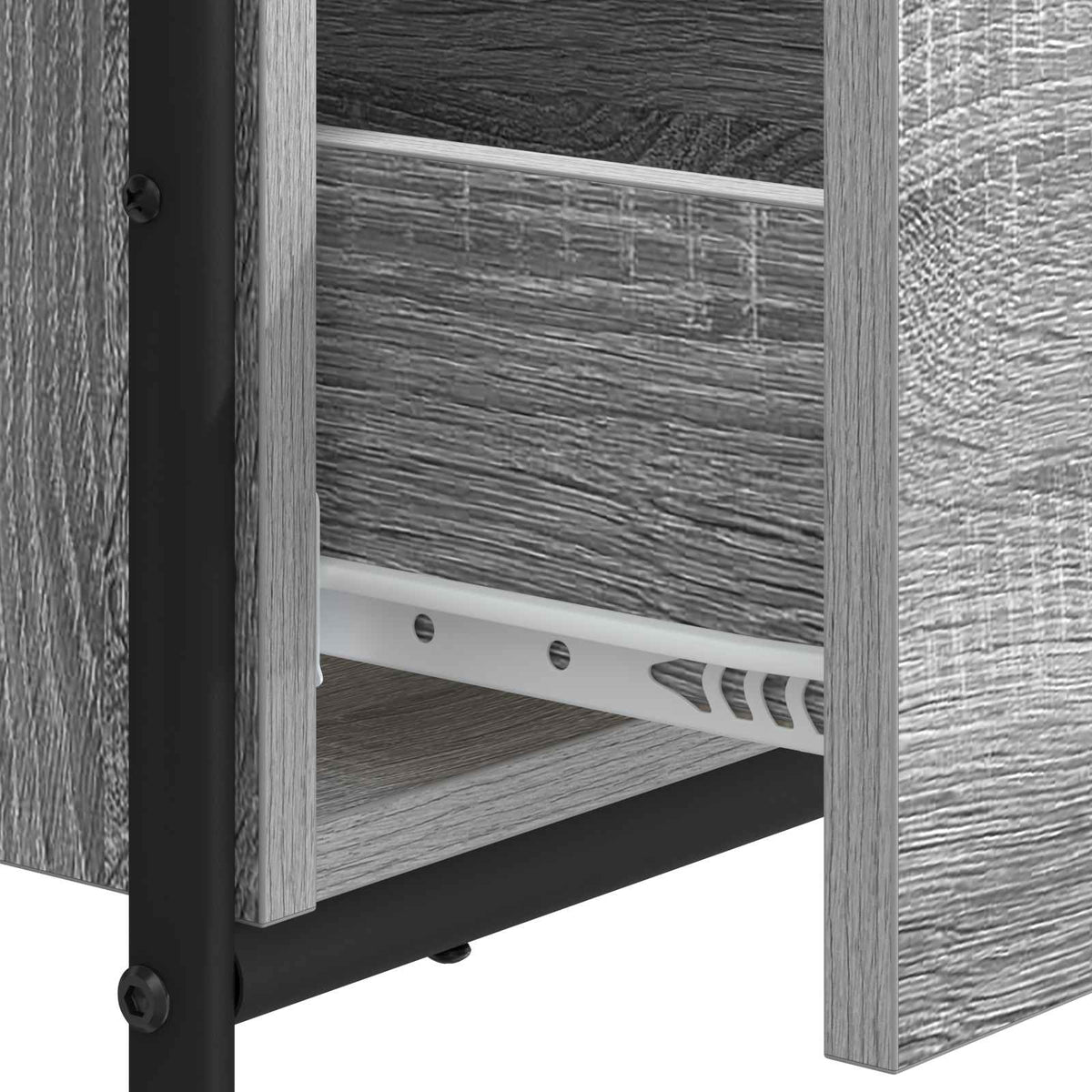 Skrivebord med opbevaring Grå Sonoma 100 x 50 x 75 cm