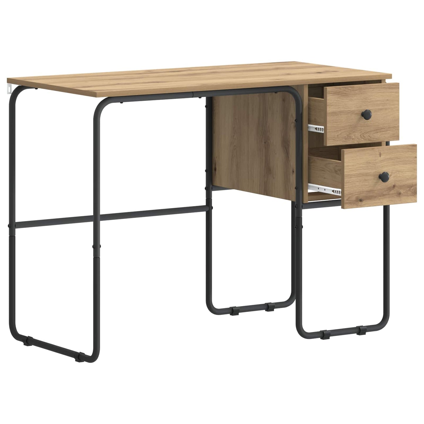 Skrivebord med opbevaring Artisan-eg 100 x 50 x 75 cm