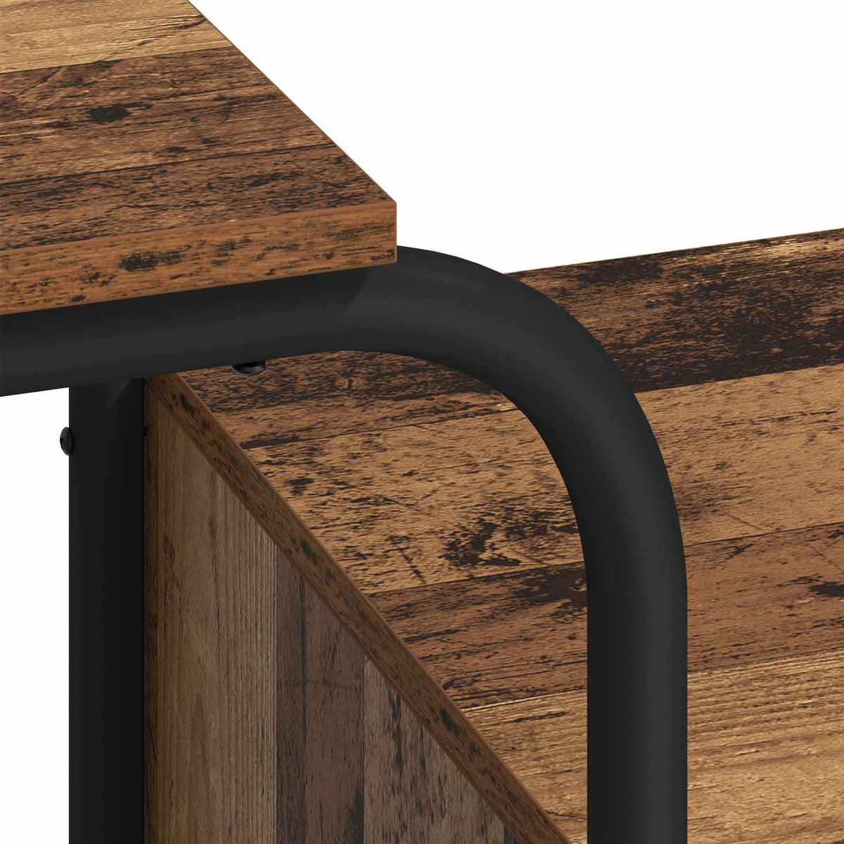 Skrivebord med opbevaring Gammelt træ 145 x 50 x 75 cm