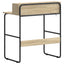 Skrivebord med opbevaring Sonoma-eg 80 x 50 x 91 cm