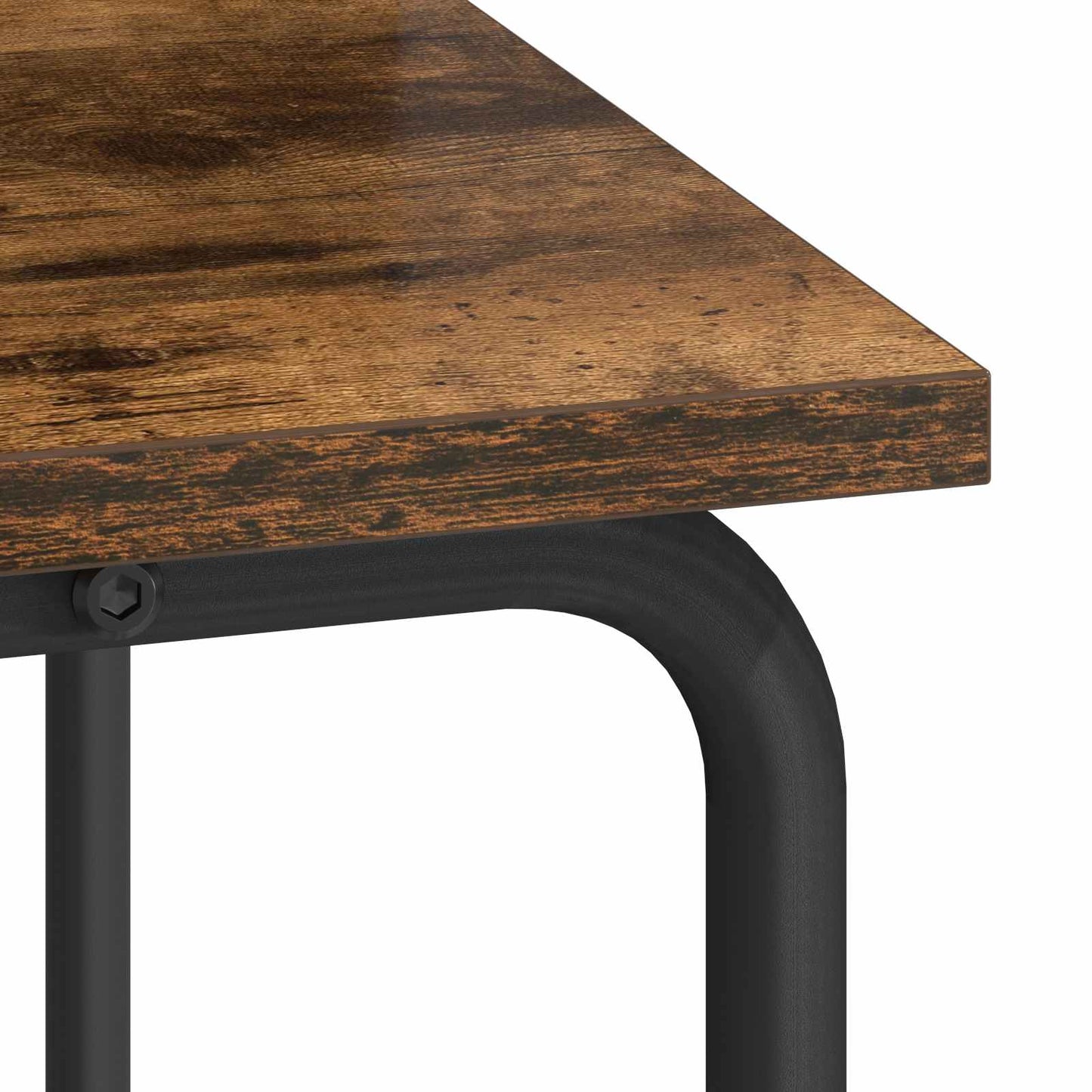 Skrivebord med opbevaring Røget eg 80 x 50 x 91 cm