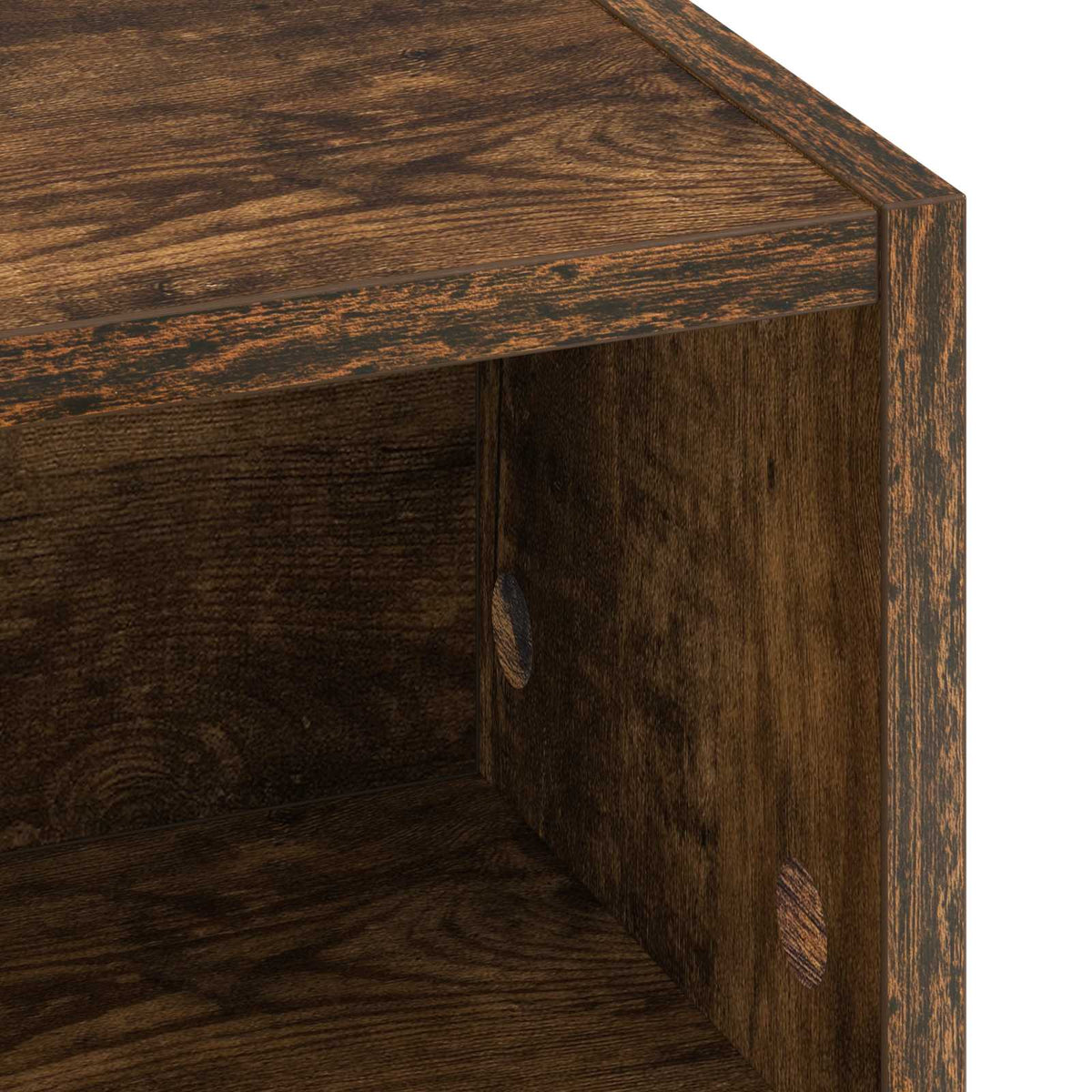 Skrivebord med opbevaring Røget eg 100 x 50 x 91 cm